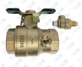1" Tapped Ball Valve