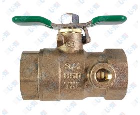 3/4" Tapped Ball Valve