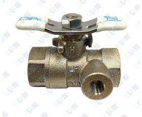3/4" Tapped Ball Valve