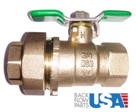 3/4" Non-Tapped Union Ball Valve